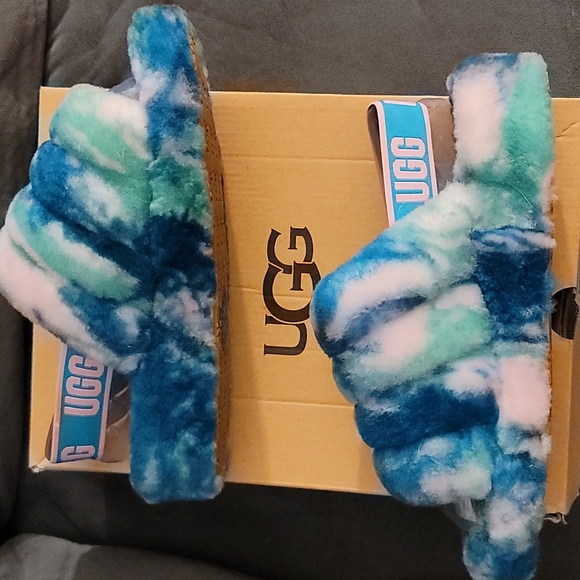 Ugg W8 Fluff Yeah Marble Slide - Picture 7 of 10